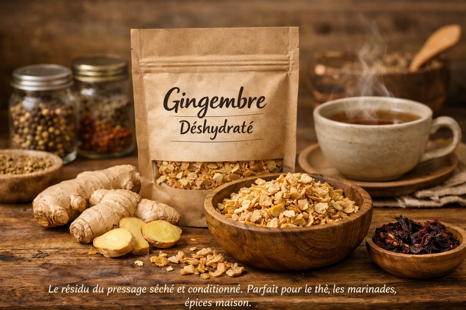 Gingembre Déshydraté CALM – zéro déchet
