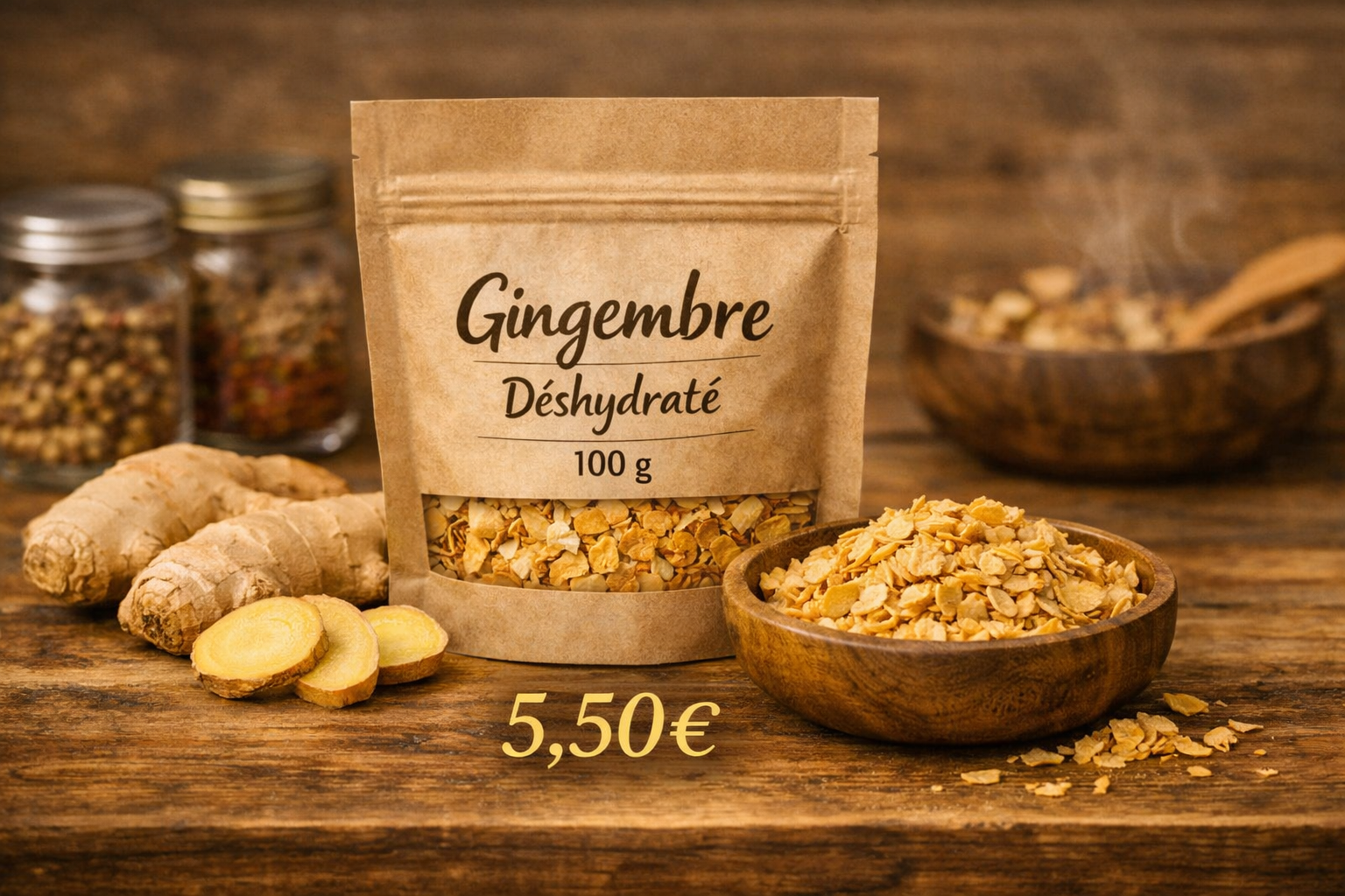 Gingembre déshydraté CALM – Format 100g