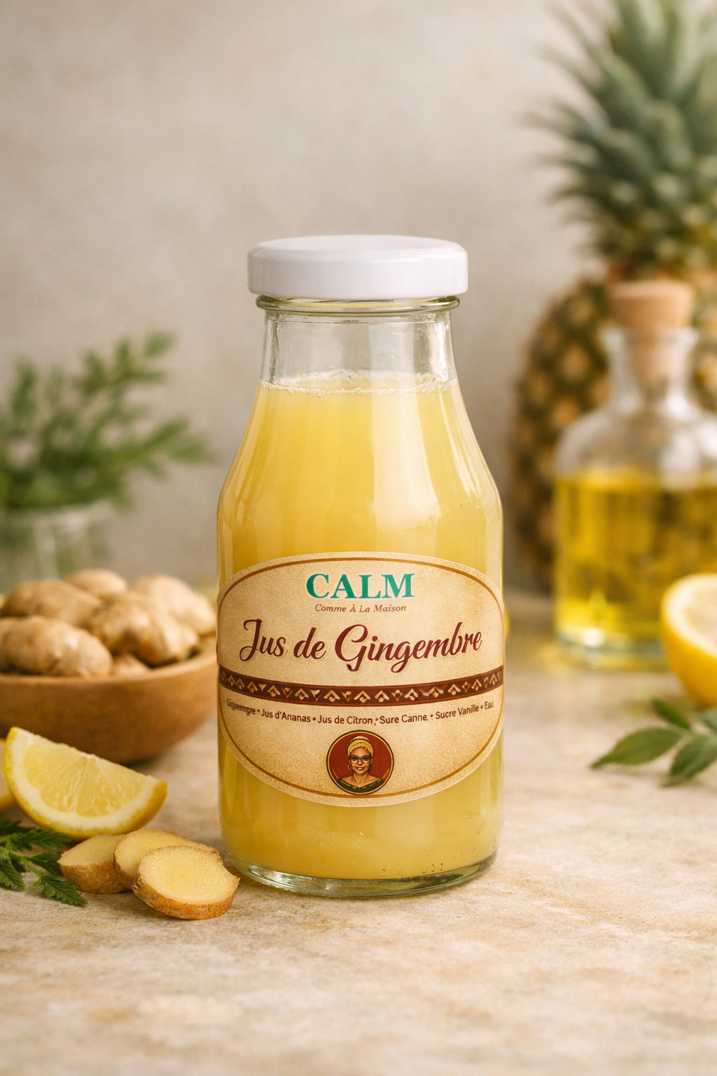 Jus de Gingembre artisanal CALM – 50cl